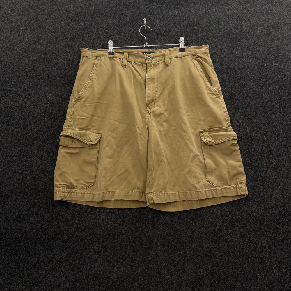 Chaps Vintage Cargo Shorts Mens 36Tan Khaki Cotton Y2K Utility Gorpcore